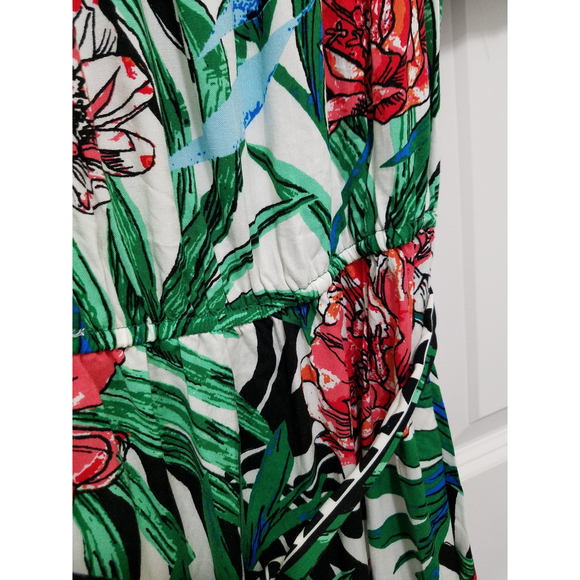 Flying Tomato Sz S Classy Boho Green Floral High Low Maxi Dress NEW without TAG - Picture 9 of 10